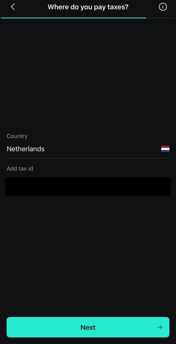 BSN invoeren als fiscale identificatie bij Scalable Capital onboarding